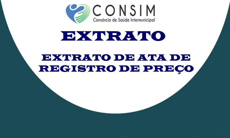 EXTRATO DE ATA DE REGISTRO DE PREÇO